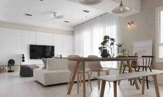 Comfortable and simple Nordic apartment design