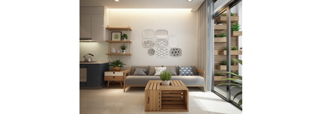 Modern small apartment decoration design combining Asian and Nordic styles