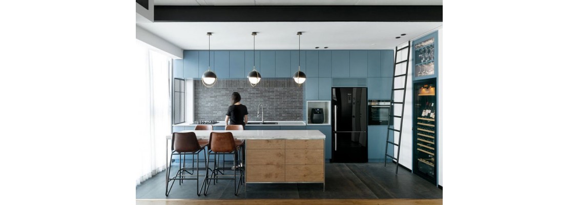 16 beautiful and charming blue kitchen designs