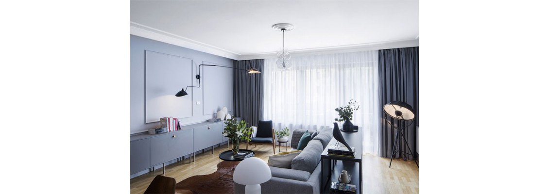 Modern and elegant apartment decoration design in Bucharest