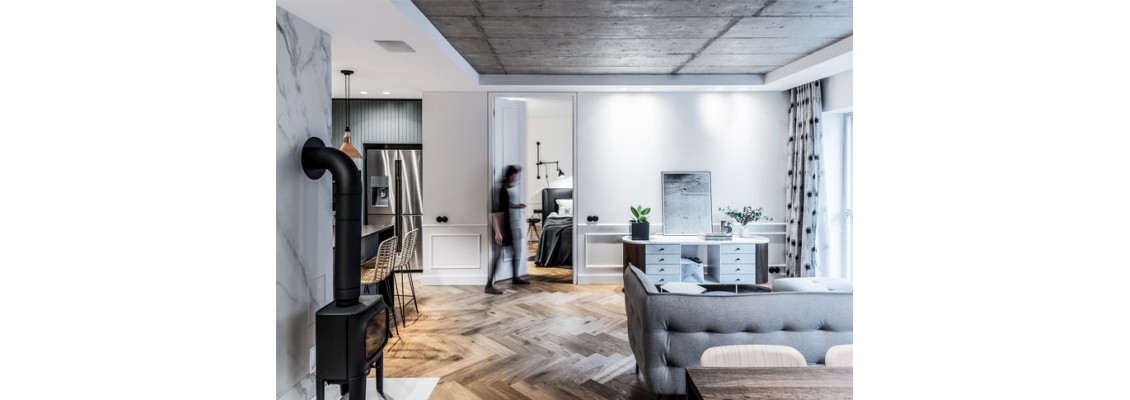 Expressive gray modern elegant residential decoration design