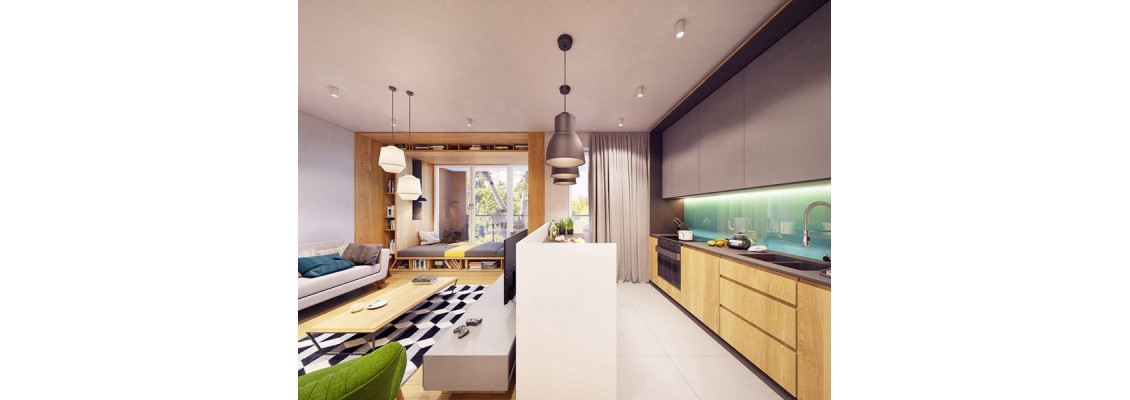 52-square-meter small apartment decoration design