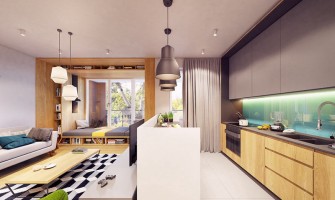 52-square-meter small apartment decoration design