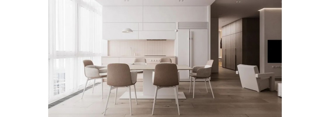 120 m2 minimalist style harmonious home space