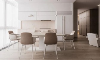 120 m2 minimalist style harmonious home space