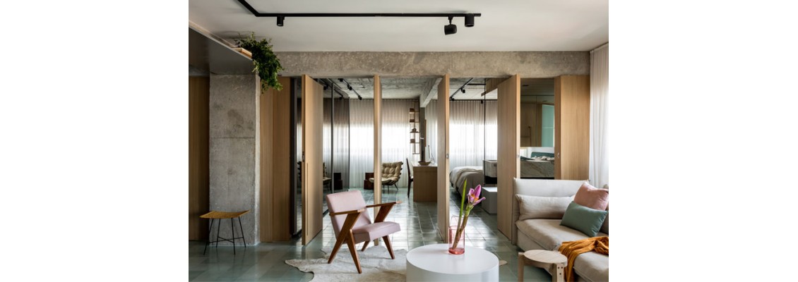 Combining modern design with retro art style 130 flat exquisite apartment in São Paulo