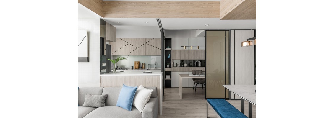 Blue theme style apartment design 1