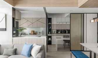 Blue theme style apartment design 1