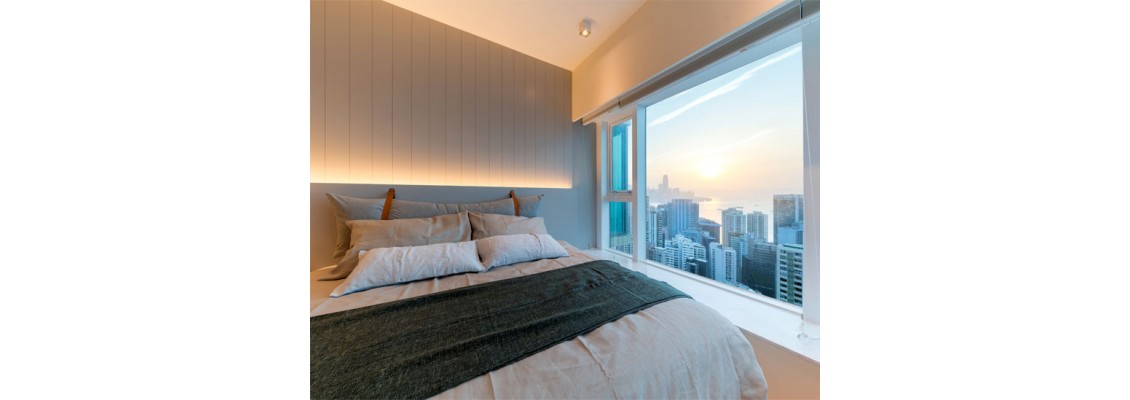 Ingenious storage system and neat space layout: Hong Kong 180-degree sea view apartment design