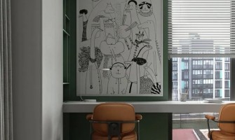 113 m2 texture simple two-bedroom