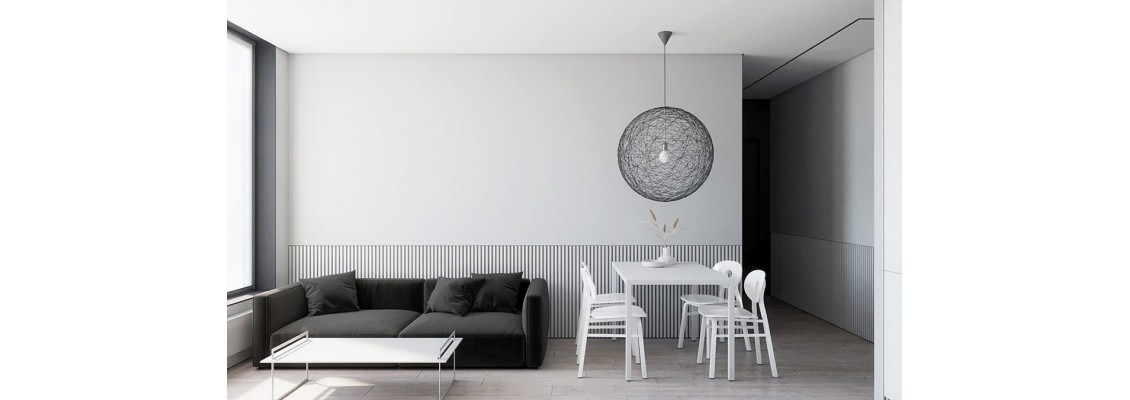 Simplicity is beauty! Black and white modern minimalist style home design