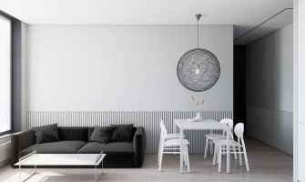 Simplicity is beauty! Black and white modern minimalist style home design