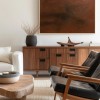 Red Misty Abstract Wall Art