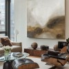 Brown Scenery Textured Abstract Wall Art