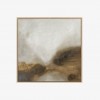 Brown Scenery Textured Abstract Wall Art