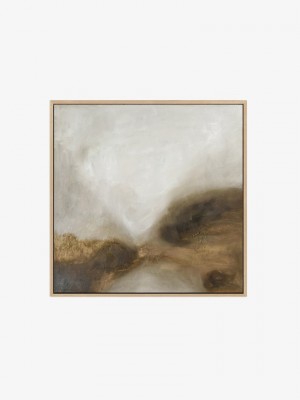 Brown Scenery Textured Abstract Wall Art