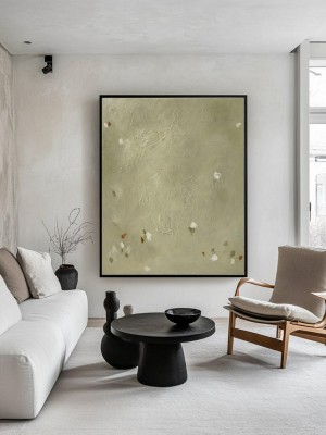 Sage Green Garden Abstract Wall Art