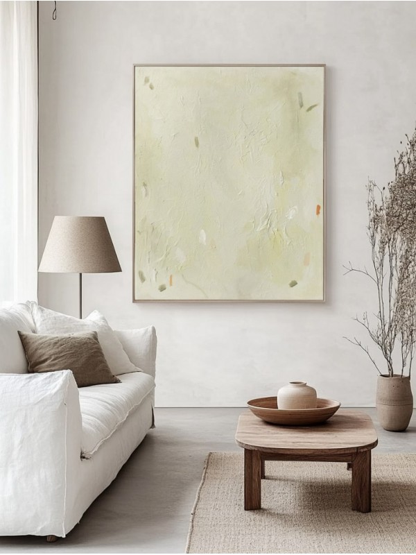 Light Green Garden Abstract Wall Art