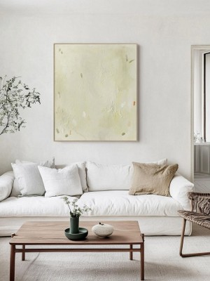 Light Green Garden Abstract Wall Art