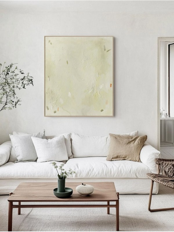 Light Green Garden Abstract Wall Art
