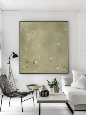 Sage Green Garden Abstract Wall Art