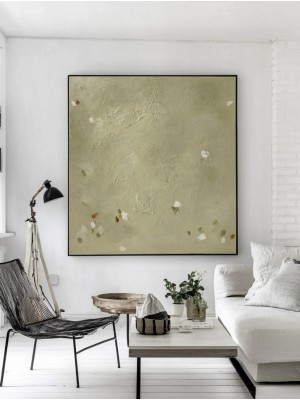 Sage Green Garden Abstract Wall Art