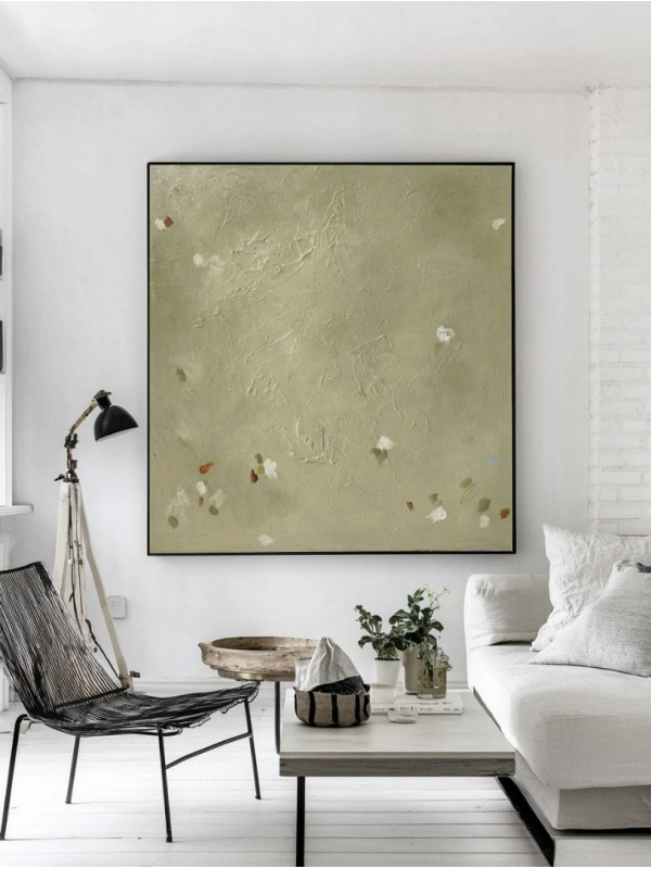 Sage Green Garden Abstract Wall Art