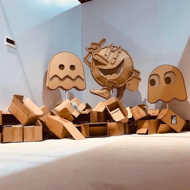 50 Cardboard Painting Ideas In 2020 Cardboard Art Cardboard Painting Cardboard Sculpture