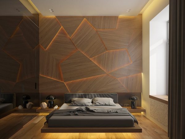 44 beautiful bedroom background wall designs