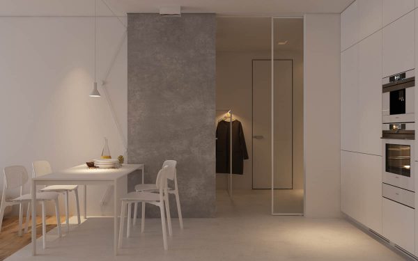 Design of small apartment with compact layout