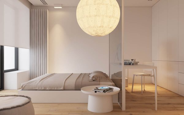 Design of small apartment with compact layout